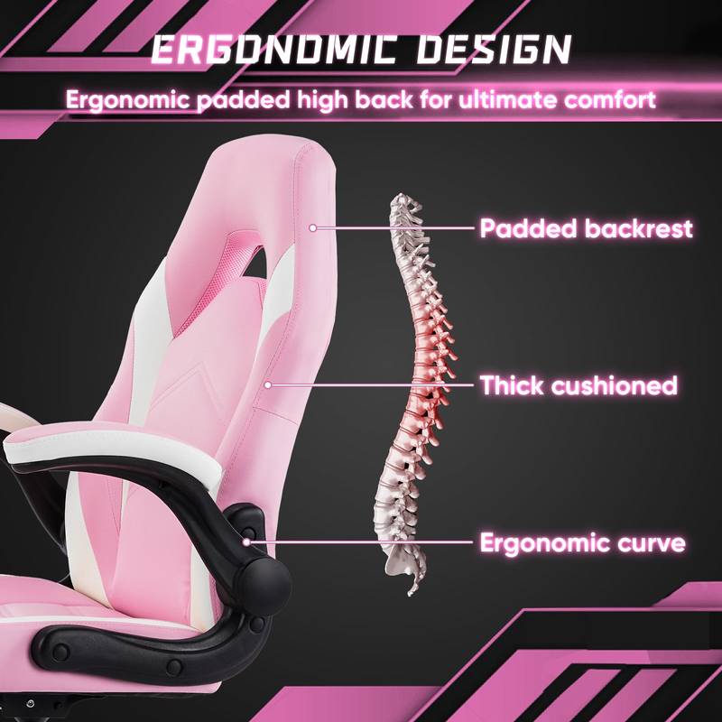 Cozy Gamer Chair - Ergonomic Support & Adjustable Comfort