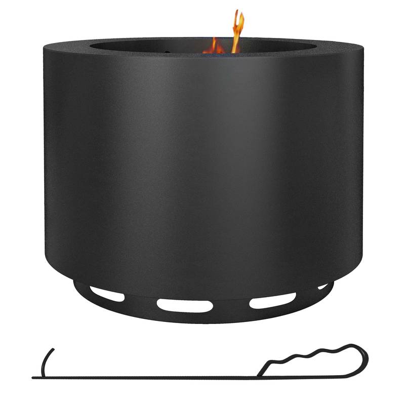 Sleek Smokeless Fire Pit - Portable Wood Burner for Cozy Campfires
