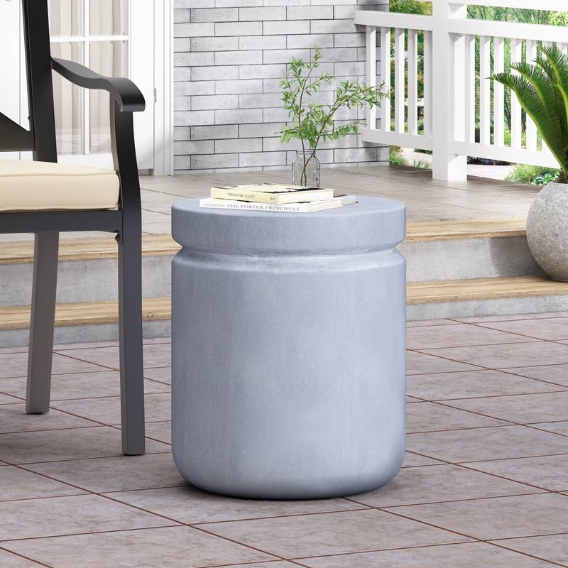 Chic Outdoor Concrete Side Table