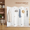 Elegant White Folding Room Divider and Display Board