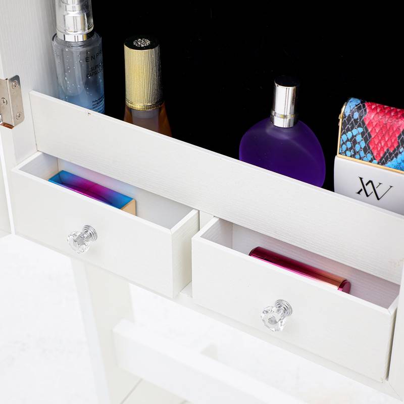 Glow & Style Jewelry Mirror Cabinet