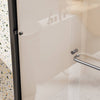 Matte Black Semi-Framed Double Sliding Shower Door
