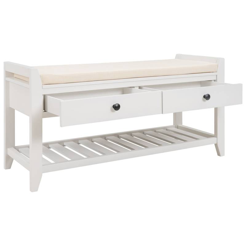 Stylish Storage Bench with Cushion