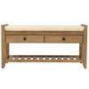 Cozy Storage Bench with Shoe Rack and Drawers