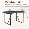 Chic Black Rectangular Dining Table for Gatherings