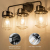Clear Glass Modern Sconce - Stylish Indoor Light Fixture