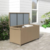 Outsunny Wheeled Outdoor Storage Chest - Perfect for Garden Gear and Pool Toys