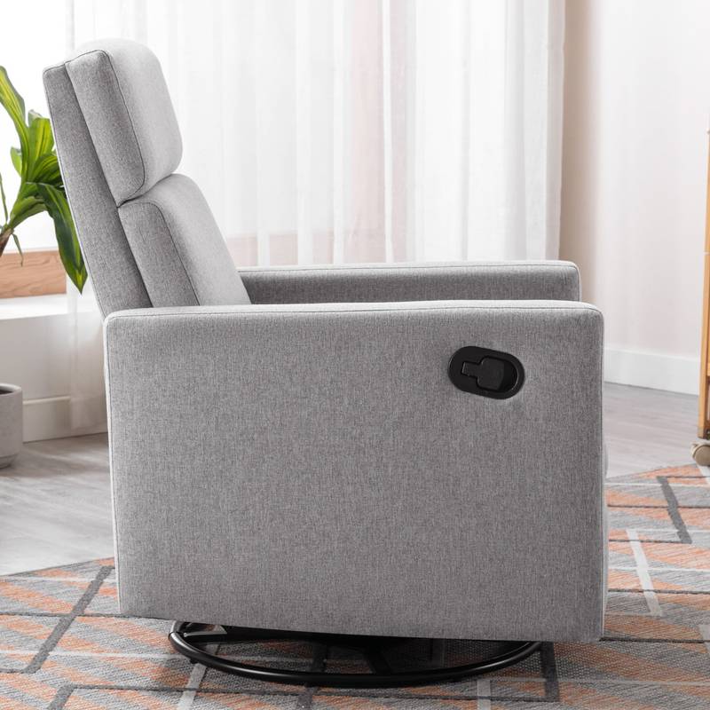 Cozy Gray Rocking Nursery Chair