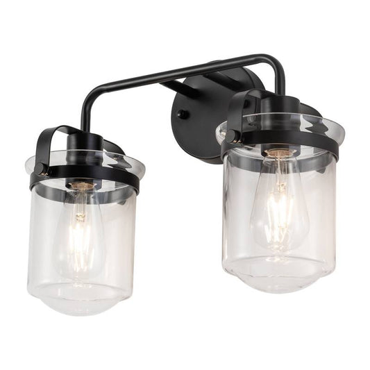Clear Glass Industrial Sconce - Chic Lighting for Any Room