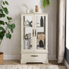 Illuminated Curio Cabinet with Adjustable Shelves