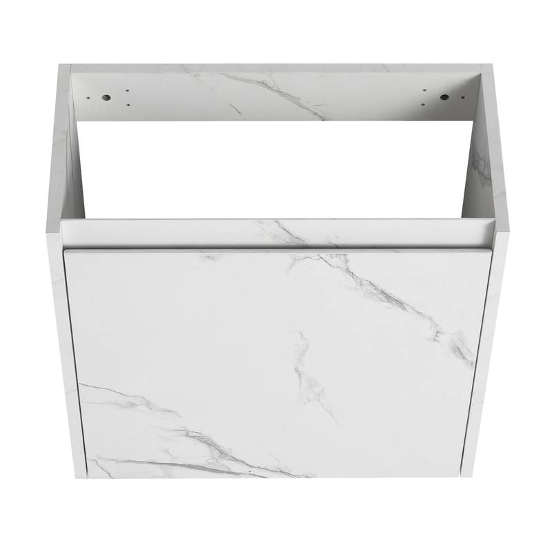 Chic Wall-Mounted Bathroom Vanity with Resin Sink & Quiet-Close Door