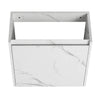 Chic Wall-Mounted Bathroom Vanity with Resin Sink & Quiet-Close Door