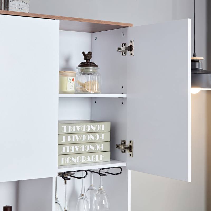Charming Farmhouse Coffee & Wine Cabinet