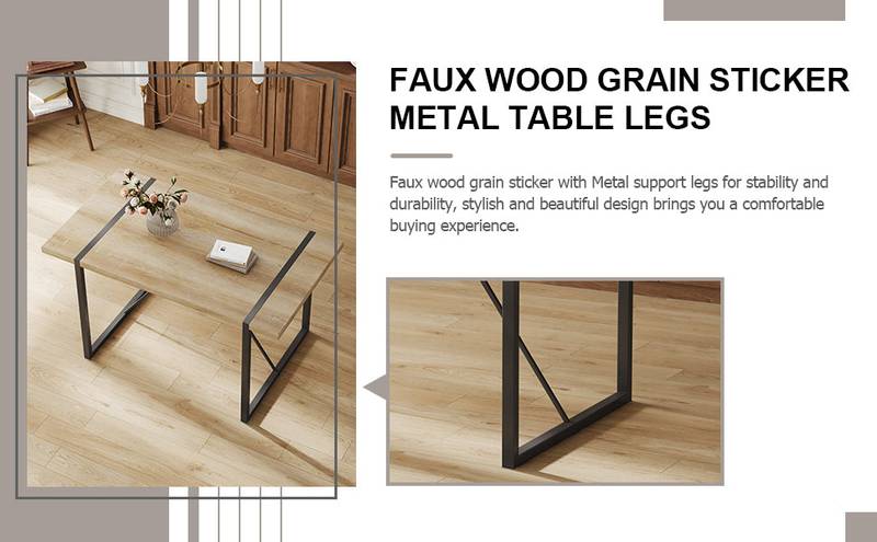 Rustic Modern Dining Set with Upholstered Chairs