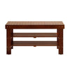 Cherry Wood Shoe Bench