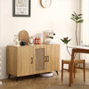 Rattan Charm Storage Cabinet - Stylish & Sturdy for Home or Dining!