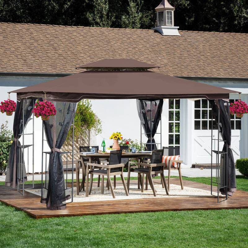 Cozy Patio Oasis Canopy Tent with Mosquito Netting
