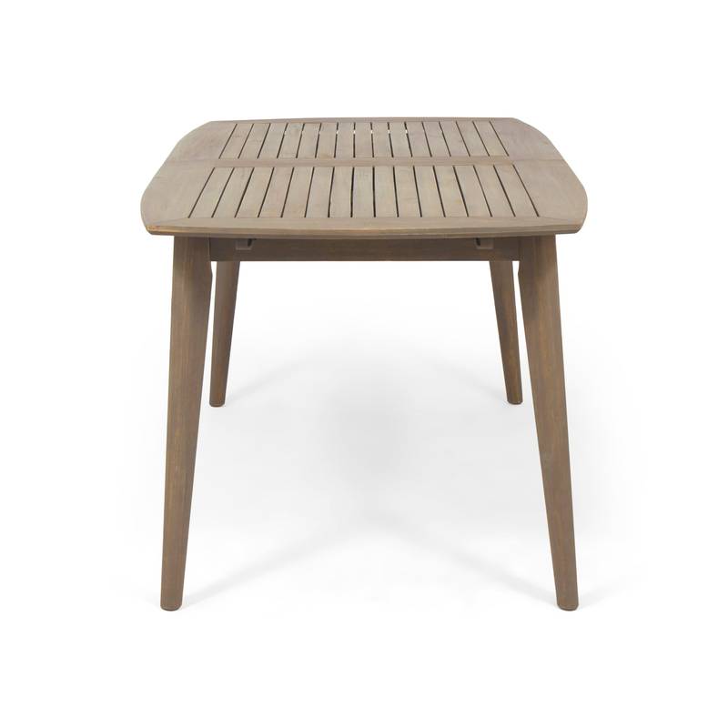 Stylish Gray Expandable Acacia Dining Table