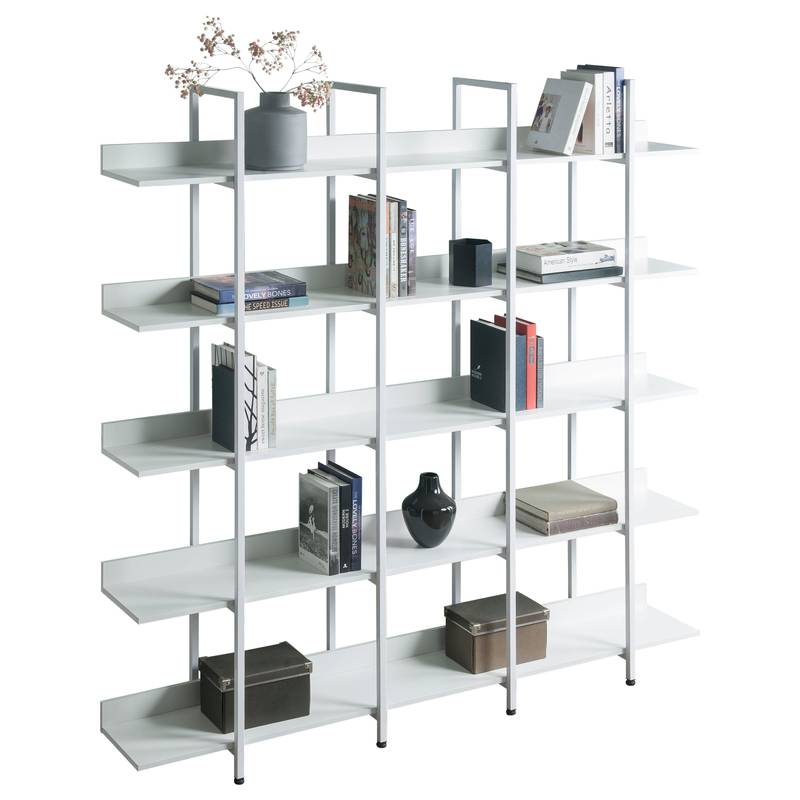 Vintage Industrial 5-Tier Bookshelf