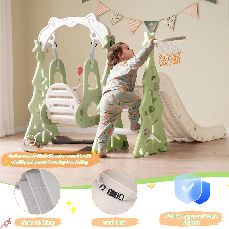 Playful Slide & Swing Adventure Set