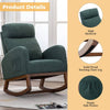 Stylish Emerald Rocking Glider Chair