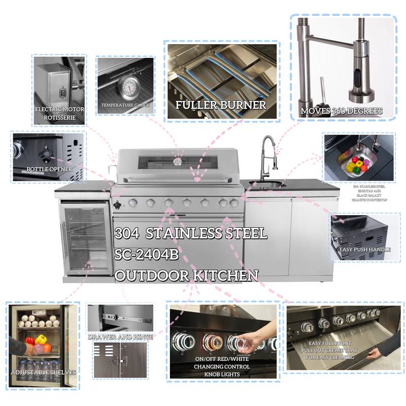 Ultimate Outdoor Grill & Chill Kitchen