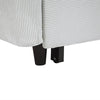 Light Blue Sleeper Sofa with USB Ports and Pillows