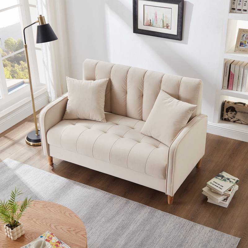 Chic Velvet Loveseat for Cozy Spaces