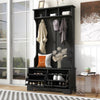 Chic Hallway Organizer with Shoe Storage Bench and Hooks