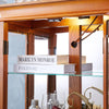 Illuminated Oak Glass Display Cabinet
