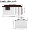 Stylish Outdoor Storage Shed with Window