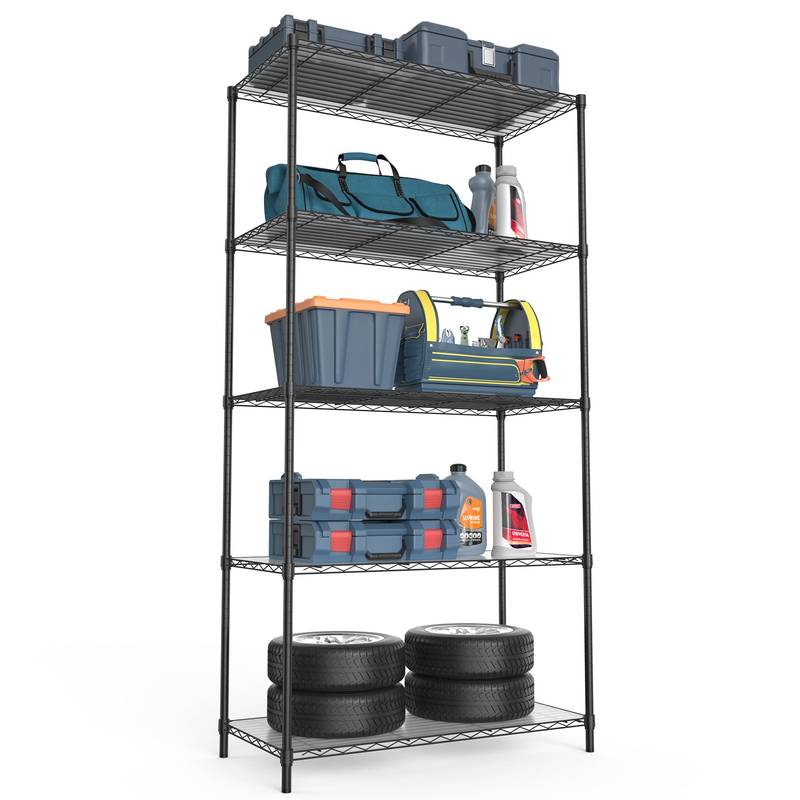 MaxiSpace 5-Tier Wire Shelf Unit
