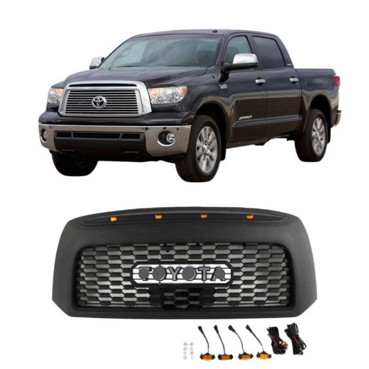 Tundra TRD Pro Matte Black Grill with Lights and Letters