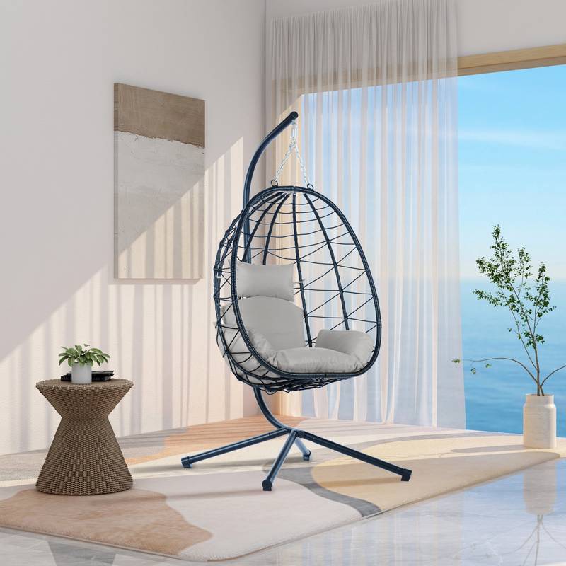 Cozy Egg Swing Chair with Stand