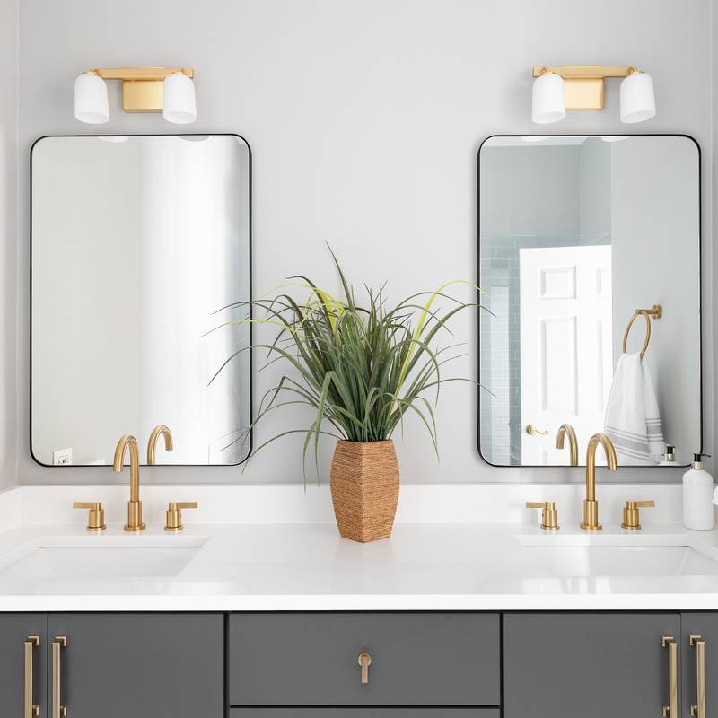 Chic Black Rectangular Wall Mirror