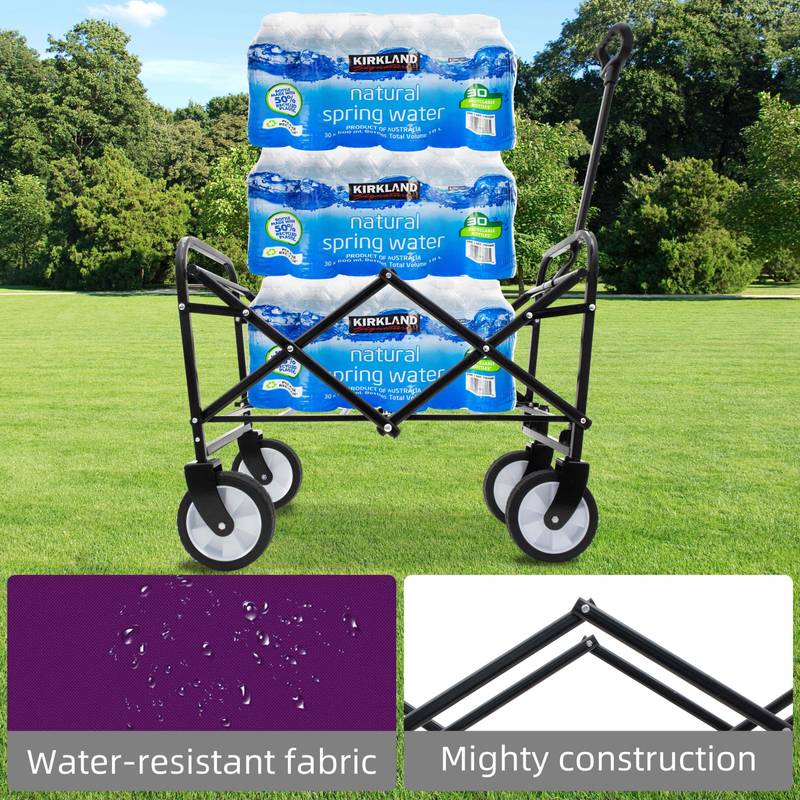 Purple Flexi Wagon: The Ultimate Collapsible Cart for All Your Adventures!