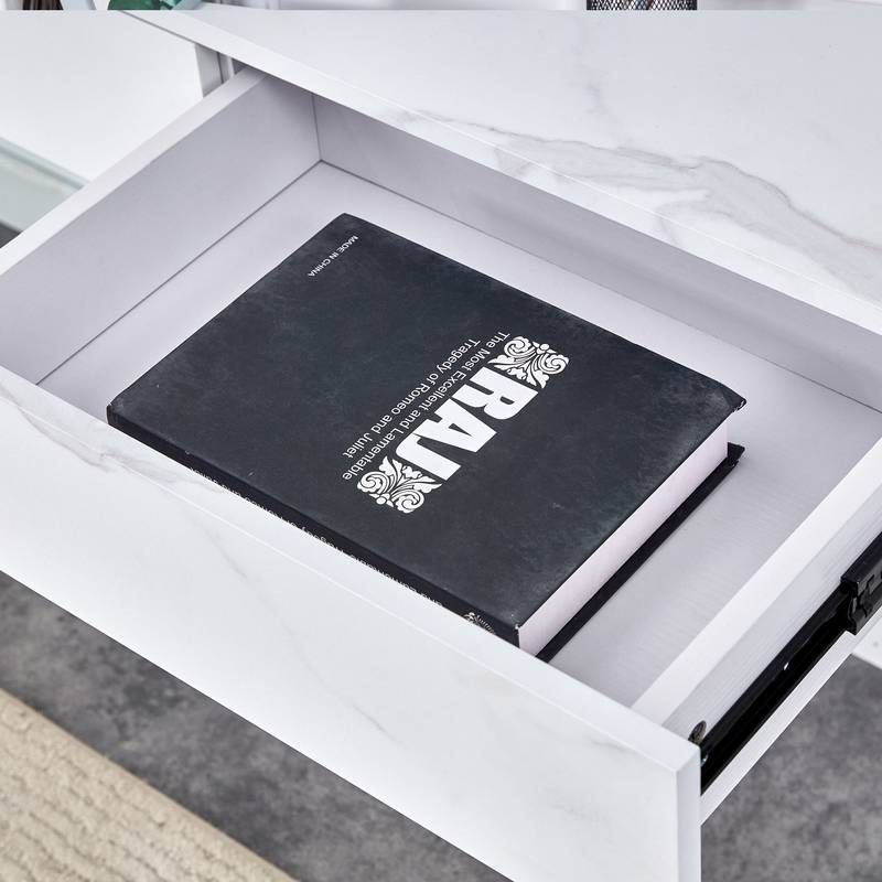 Eco-Friendly Minimalist Dresser & Desk with Double Drawers
