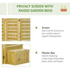 Outdoor Oasis Privacy Screen with Planters