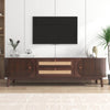 Chic Rattan TV Stand - Modern Farmhouse Style