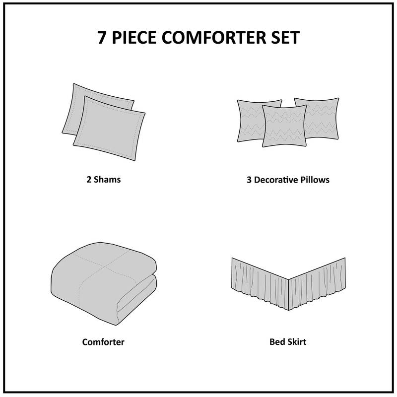 Cozy Grey Faux Suede King Comforter Set
