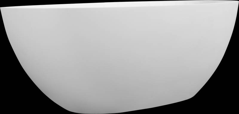 Luxury Soaking Stone Bathtub - Elegant Matte White Design