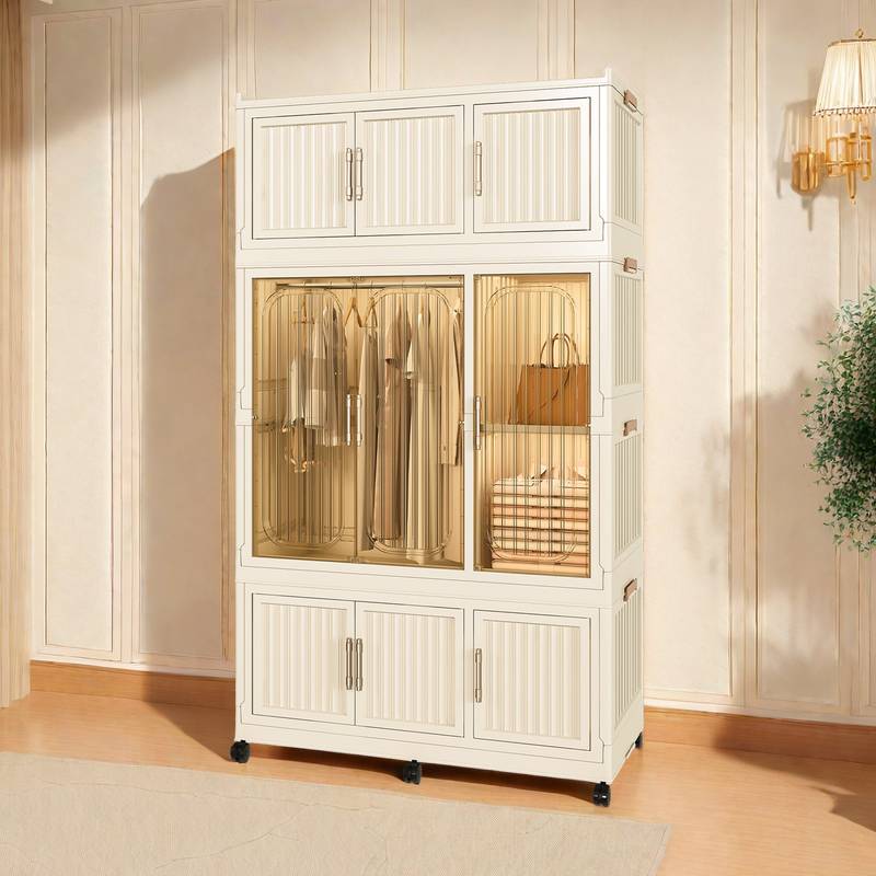 Chic Storage Closet - Portable Wardrobe Organizer