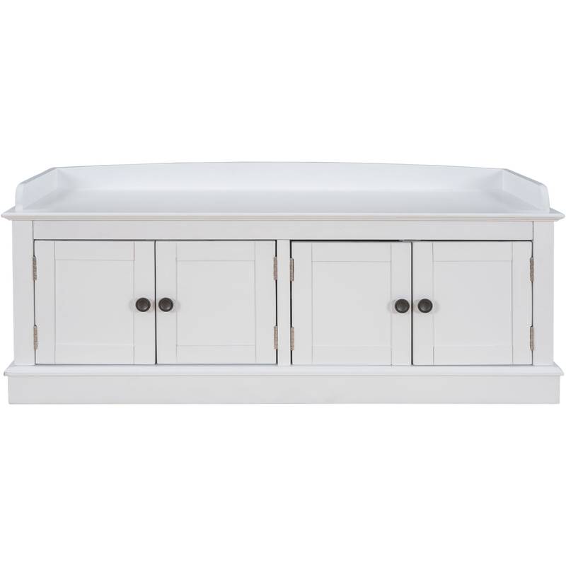 Cozy Shoe Storage Bench with Cushioned Seat