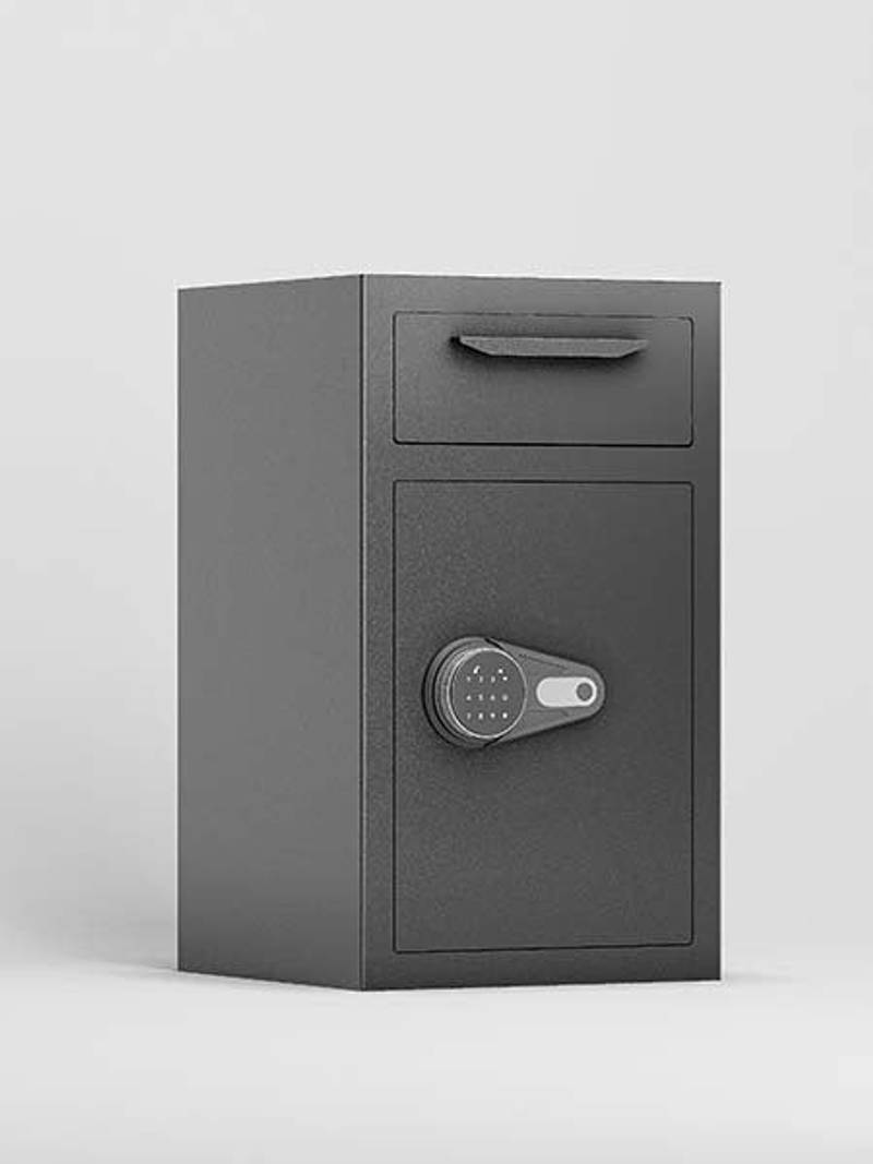 Secure Drop Safe Box with Silent Deposit and Digital Lock