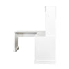Chic White Desk with Hutch for Home Office