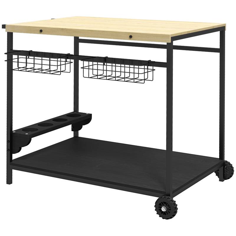 Sunny Outdoor Serving Cart – Roll and Serve in Style!