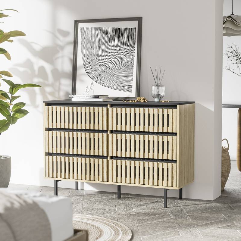 Chic Fluted Storage Cabinet