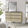 Chic Fluted Storage Cabinet