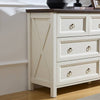Rustic Farmhouse 7-Drawer Dresser & TV Stand