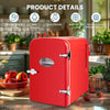 Chill & Heat Mini Fridge - Eco-Friendly Fun in Red!